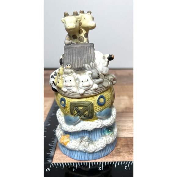 Noahs Ark Animal Ceramic Bell 5.5" Matte Finish - Picture 4 of 6